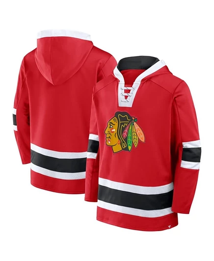 Мужская флисовая худи Fanatics Chicago Blackhawks Inside Line, многоцветная
