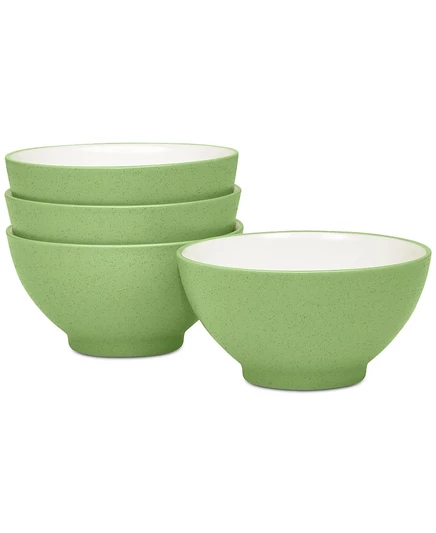 Набор из 4 мисок для риса Noritake Colorwave, зеленые