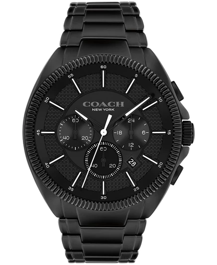 Мужские часы coach jackson хронограф 45 мм, черные