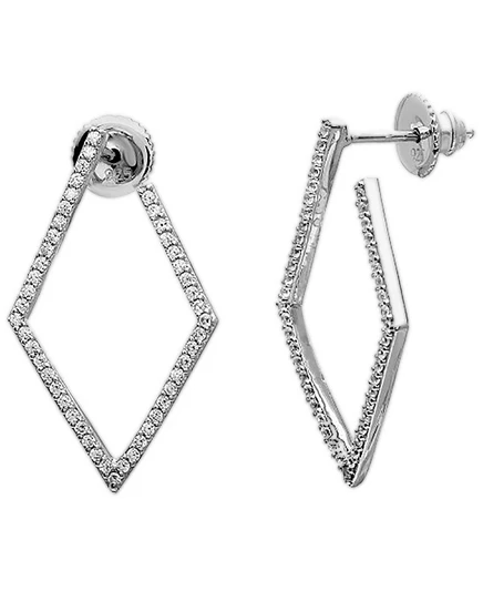 Серьги-кольца Adornia Geometric, 2,54 см, серебристые