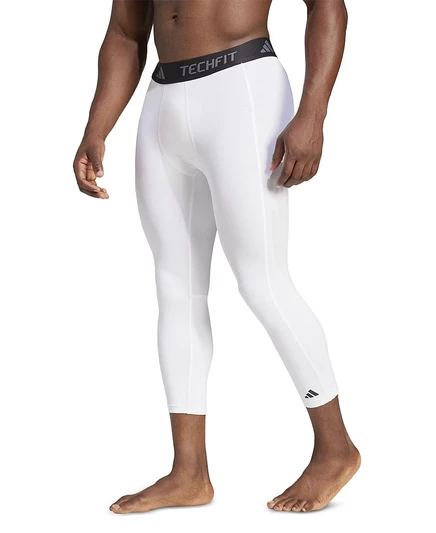  Мужские компрессионные тренировочные колготки Techfit 3/4 white