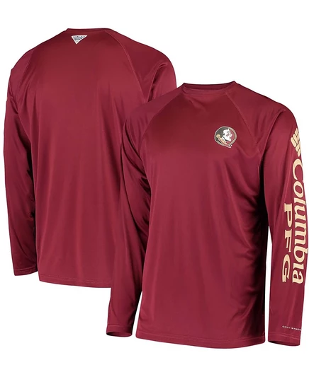 Мужская футболка с длинным рукавом Omni-Shade от PFG Garnet Florida State Seminoles Terminal Tackle