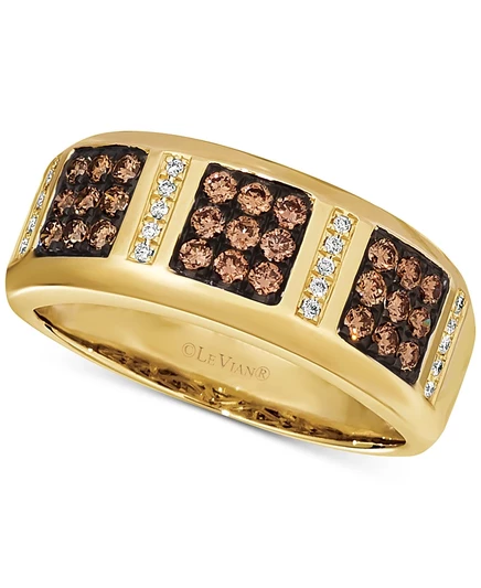 Мужское кольцо le vian 14k chocolatier, коричневое