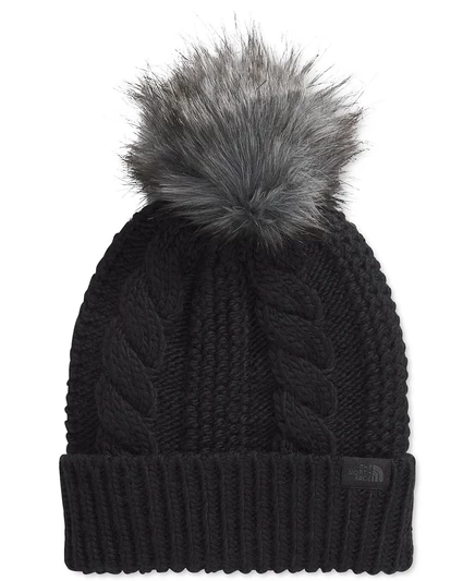 Женская шапка The North Face Oh Mega с помпоном, черная