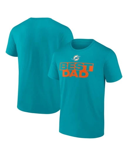 Мужская футболка Logo Athletic Miami Dolphins Best Dad, голубая