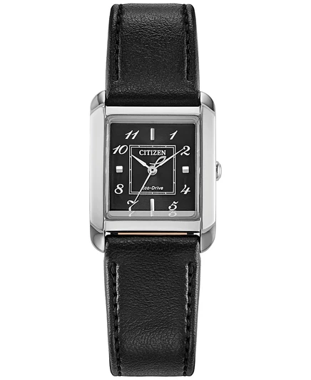 Женские часы Citizen Bianca Eco-Drive 28 мм, черные