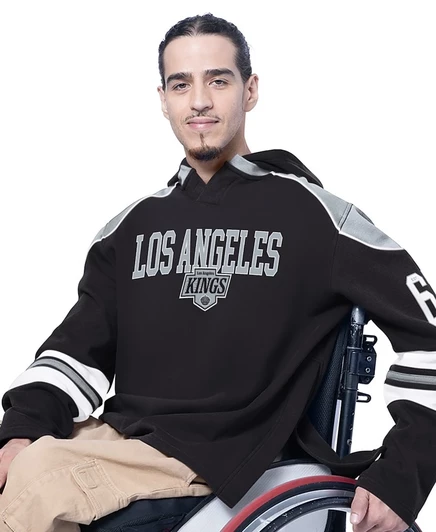 Мужская черная толстовка Los Angeles Kings Adaptive Wear Lord Stanley с капюшоном и длинным рукавом G-III Sports by Carl Banks от Карла Бэнкса, черная
