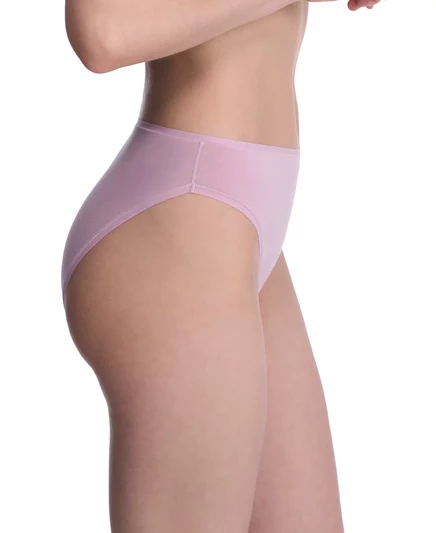 Короткое хлопковое нижнее белье Natori Women's Bliss Bare из хлопка с высоким вырезом 772346 rose mist