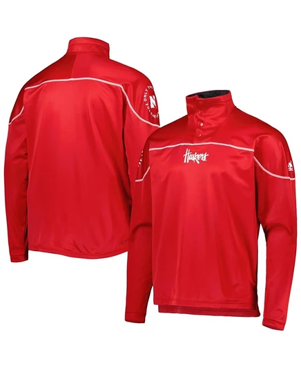 Мужская куртка Adidas AEROREADY Nebraska Huskers, красная