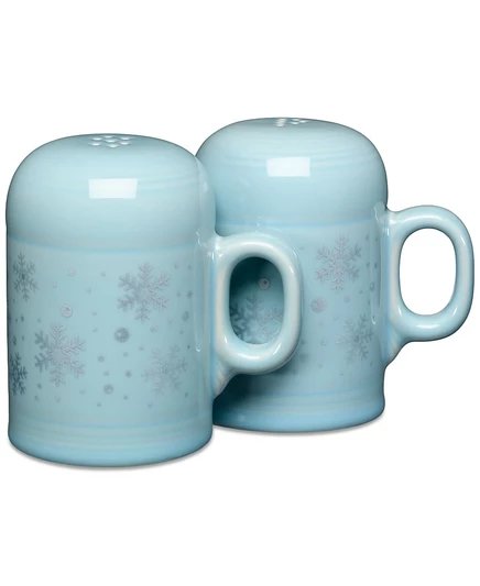 Набор солонка и перечница Fiesta Sky Snowflakes, большой, синий
