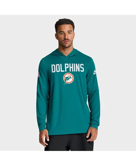 Мужская худи-футболка Nike Miami Dolphins, синяя