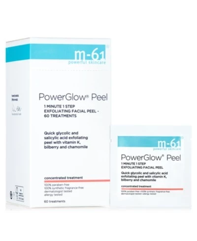 отшелушивающий пилинг для лица m-61 от Bluemercury PowerGlow Peel 1 минута, 1 этап, 60 процедур, нет