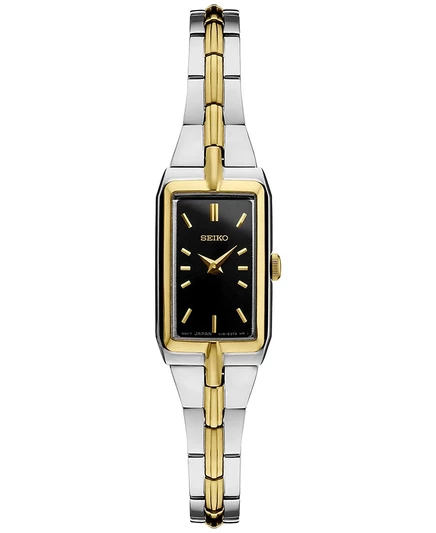 Женские часы Seiko Essential, двухцветные, 15 мм