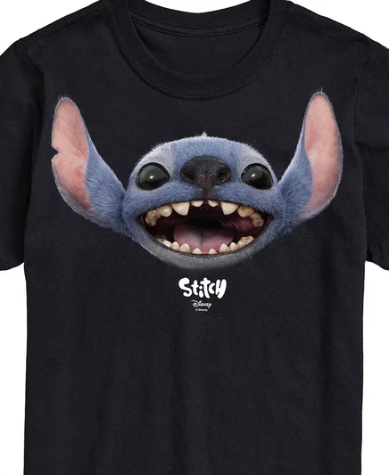 Мужская футболка с коротким рукавом AIRWAVES Lilo and Stitch Live Action Stitch Face black