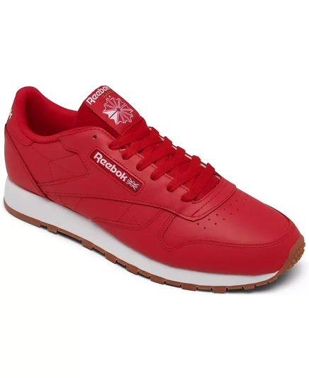  Мужские классические кожаные повседневные кроссовки от Finish Line vector red, white