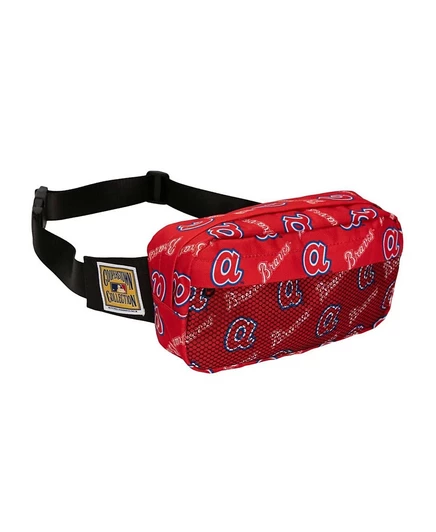 Поясная сумка Mitchell & Ness Atlanta Braves, красная