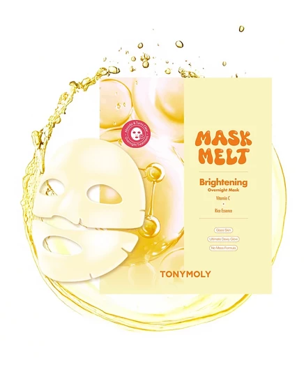 Гидрогелевая маска-таяние TONYMOLY Mask, осветляющая на ночь, 1,30 унции. без цвета
