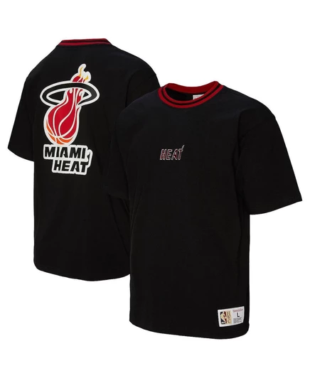 Унисекс футболка Mitchell & Ness Miami Heat Playmaker, черная