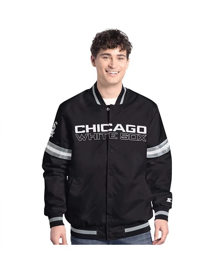 Мужская спортивная куртка для начинающих Chicago White Sox Scout с полной застежкой, серая