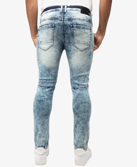 Мужские узкие стрейчевые джинсы X-Ray medium blue