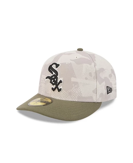 Мужская бейсболка New Era 59FIFTY Chicago White Sox, бежево-оливковая