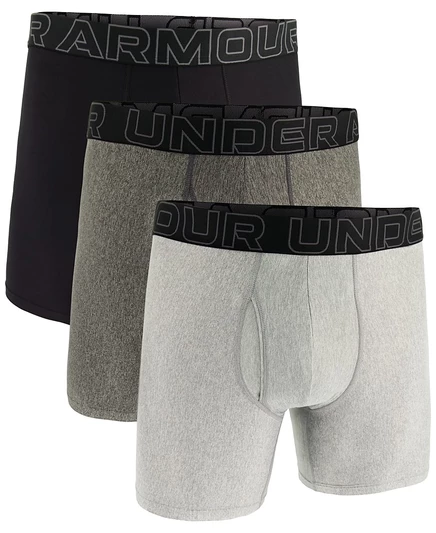 Мужские трусы-боксеры Under Armour Performance Tech 6″, 3 шт., серые
