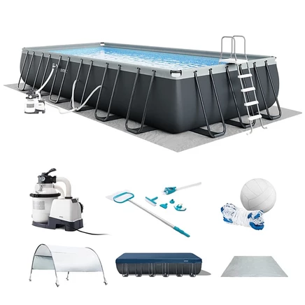 INTEX 26367EH Прямоугольный каркасный бассейн Ultra XTR 24' x12' x52