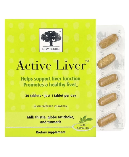 БАД New Nordic Active Liver — расторопша и куркума