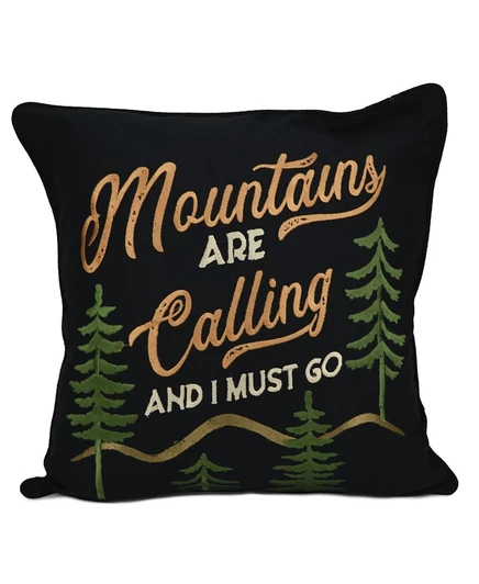 Подушка декоративная Donna Sharp Bear Mountain 18″×18″, черная