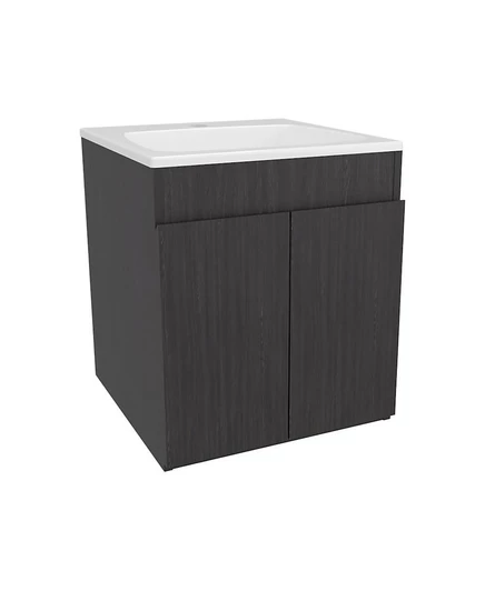 Тумба под раковину TUHOME Meka 45, 45 см, МДФ, черная