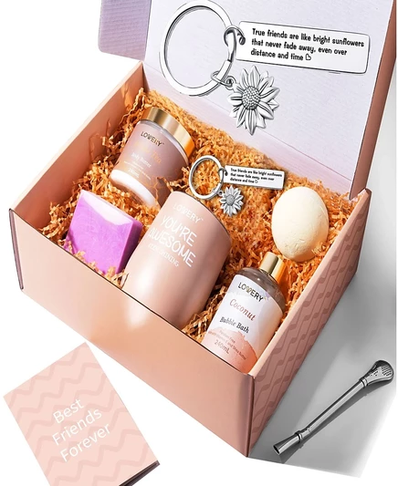 Подарочный набор для ванной и тела Best Friend Gifts Ручной работы, Косметический набор для личной гигиены, 8 предметов, без цвета