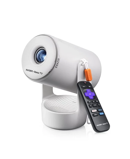 Мини-проектор Aurzen Roku TV с поворотом 180°, серый