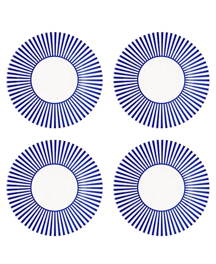 Боковые накладки Spode Blue Italian Steccato в узкую полоску, набор из 4-х blue