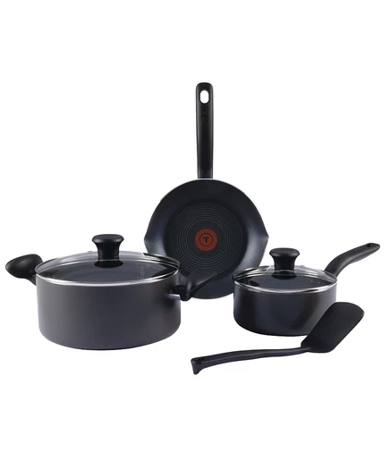 Набор посуды T-fal Initiatives, 6 предметов, черный