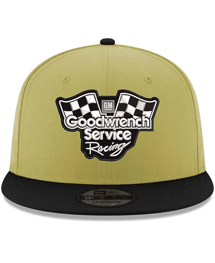 Мужская бейсболка New Era Richard Childress Racing Goodwrench 9FIFTY Snapback золотисто-черного цвета gold, black