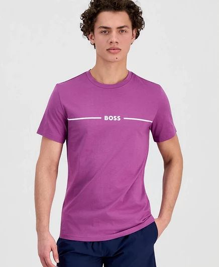 Мужская футболка Hugo Boss BOSS с UV-защитой, розовая