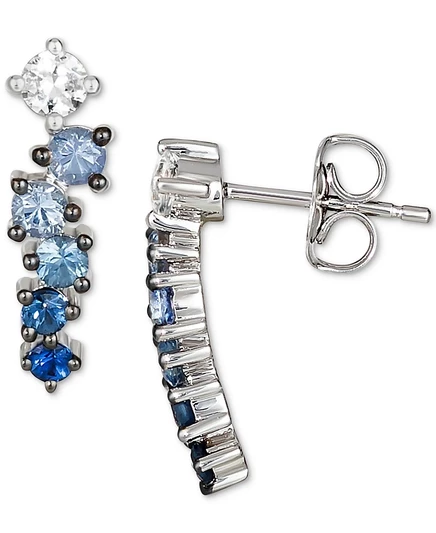 Серьги-пусеты Le Vian Denim Ombré, белое золото