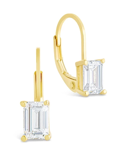 Серьги-кольца Sterling Forever, серебро, золотистые
