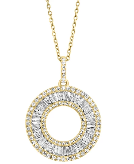 Колье EFFY Collection Diamond Circle 14k, 1,1 карат, 17″+1″