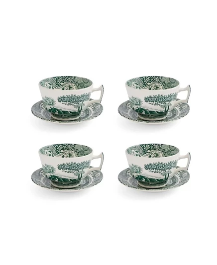 Чайные пары Spode Heritage Green, набор 4 шт., зеленые