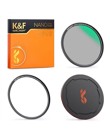 Фотофильтр K&F Concept 52 мм Nano-X CPL магнитный, черный