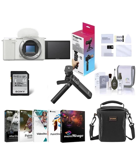 Фотоаппарат Sony ZV-E10 беззеркальный, в комплекте, белый