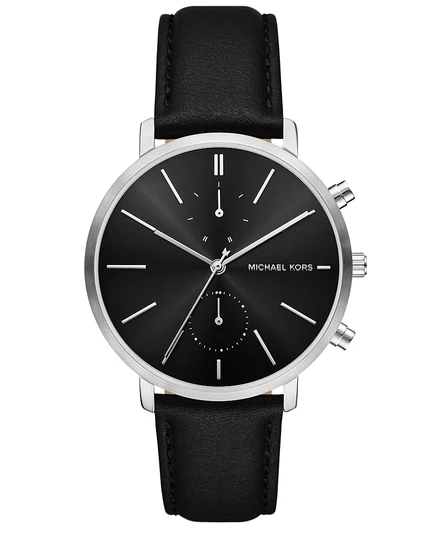 Мужские многофункциональные часы Michael Kors Blake из черной кожи, 42 мм