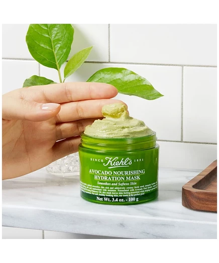 Питательная увлажняющая маска с авокадо от Kiehl's Since 1851, 3,4 унции без цвета