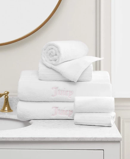 Набор полотенец Juicy Couture Alyssa, 6 шт., белые