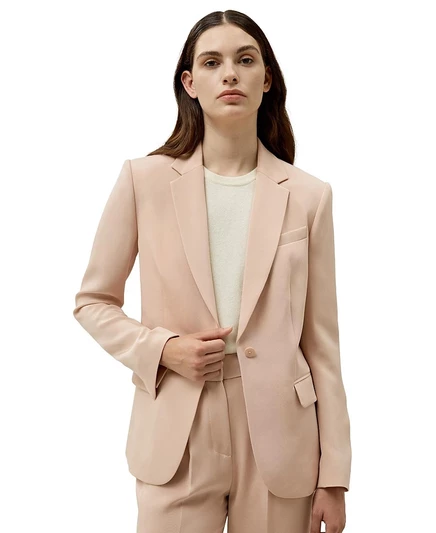 Женский шелковый пиджак LilySilk Mahogany Rose, розовый