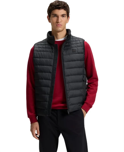 Мужской жилет Hugo Boss Packable slim-fit, черный
