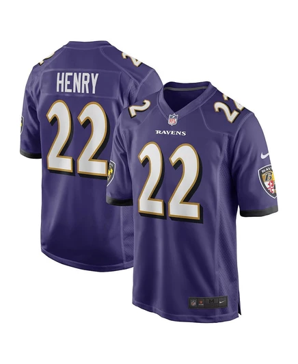 Мужская игровая футболка Nike Derrick Henry, фиолетовая