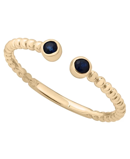 Кольцо Macy's Blue Sapphire, в 14k золочении на серебре