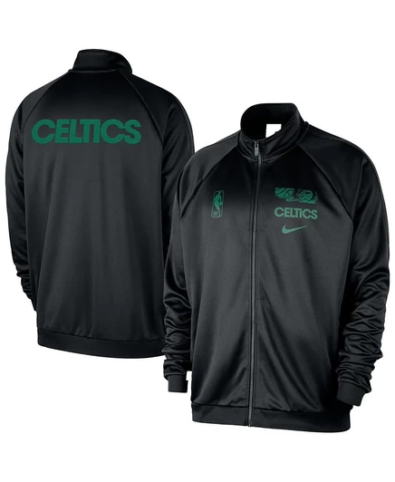 Мужская куртка Nike Courtside Pique Boston Celtics, черная